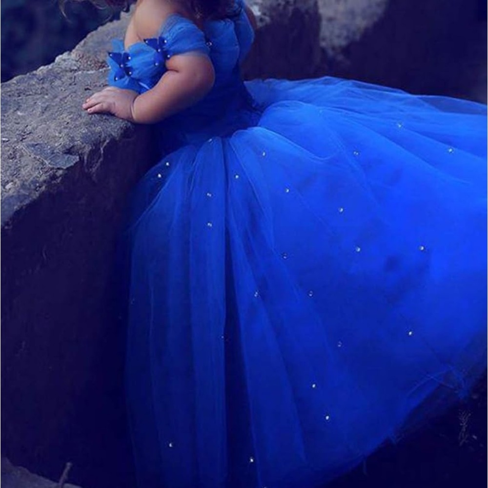 Girls Royal Blue Dress tulle dress